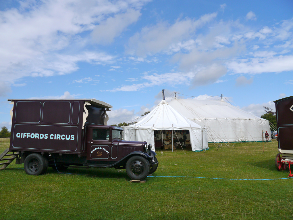 circus vans and tents