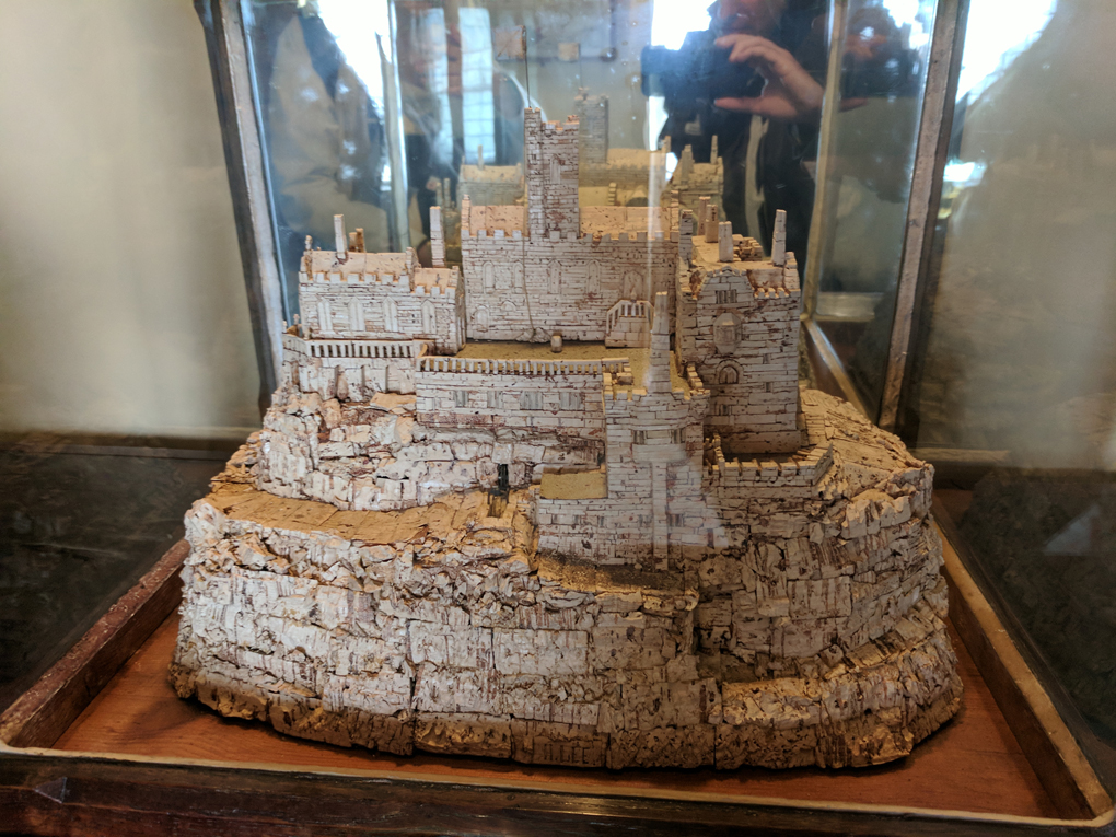 cork model of St Michael's Mount