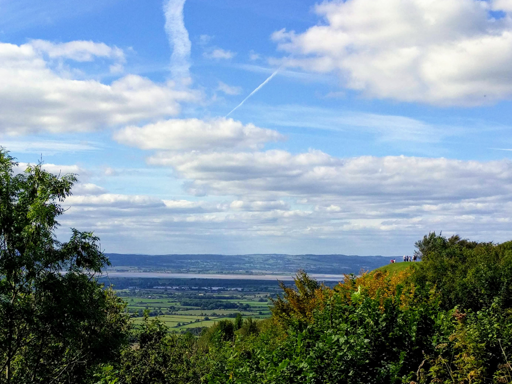 View from Coaley Peak across the River Severn to the Forest of Dean.