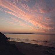 Sunset over Castlerock Beach, Northern Ireland