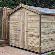 Large wooden shed
