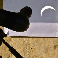 eclipse through a telescope