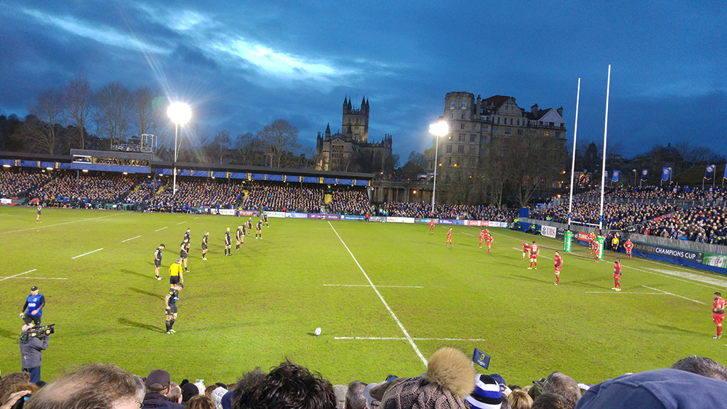 rugby game at the rec
