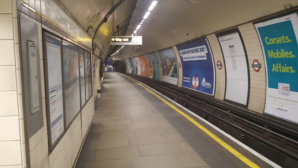 empty tube station