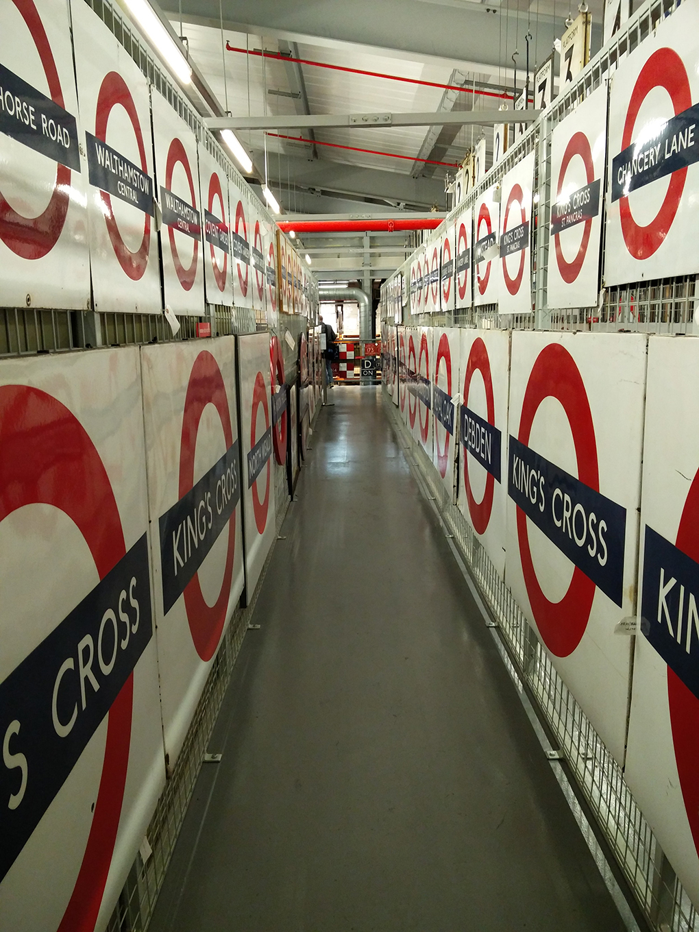 historical london underground signage