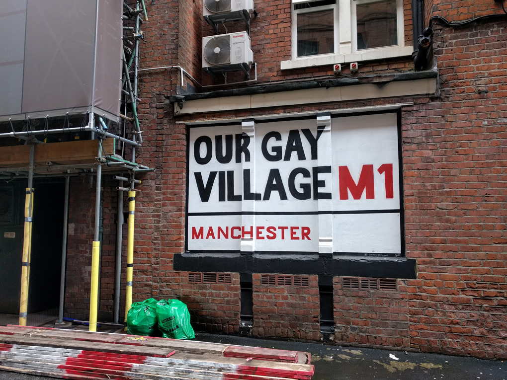 street sign in Manchester