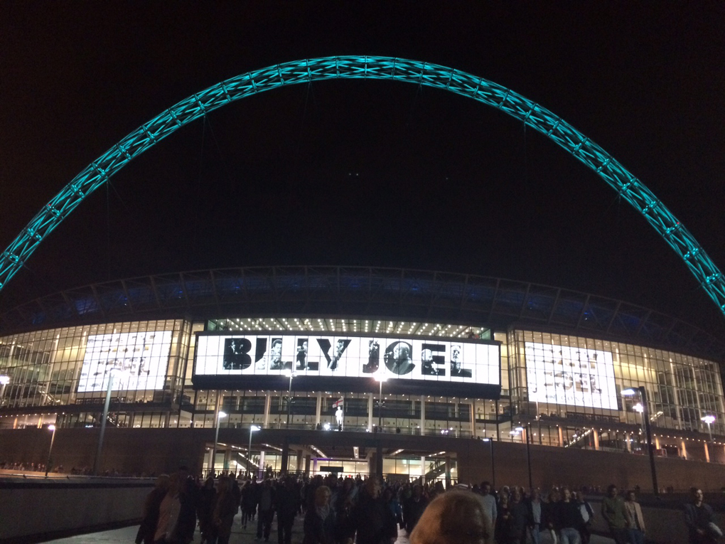 entrance to billy joel concert at wembley stadium