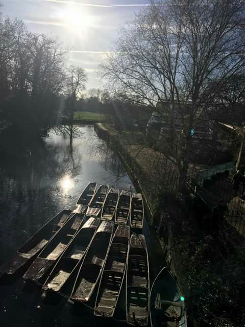 punts on a river