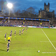 rugby game at the rec