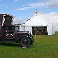 circus vans and tents
