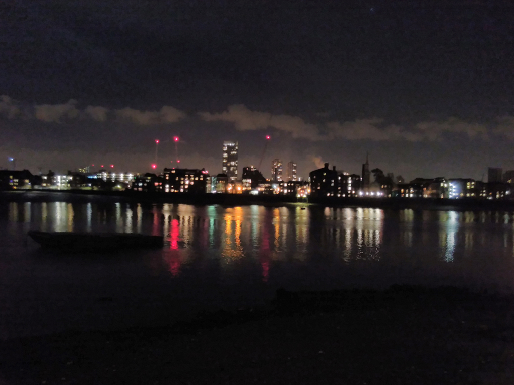 london skyline at night