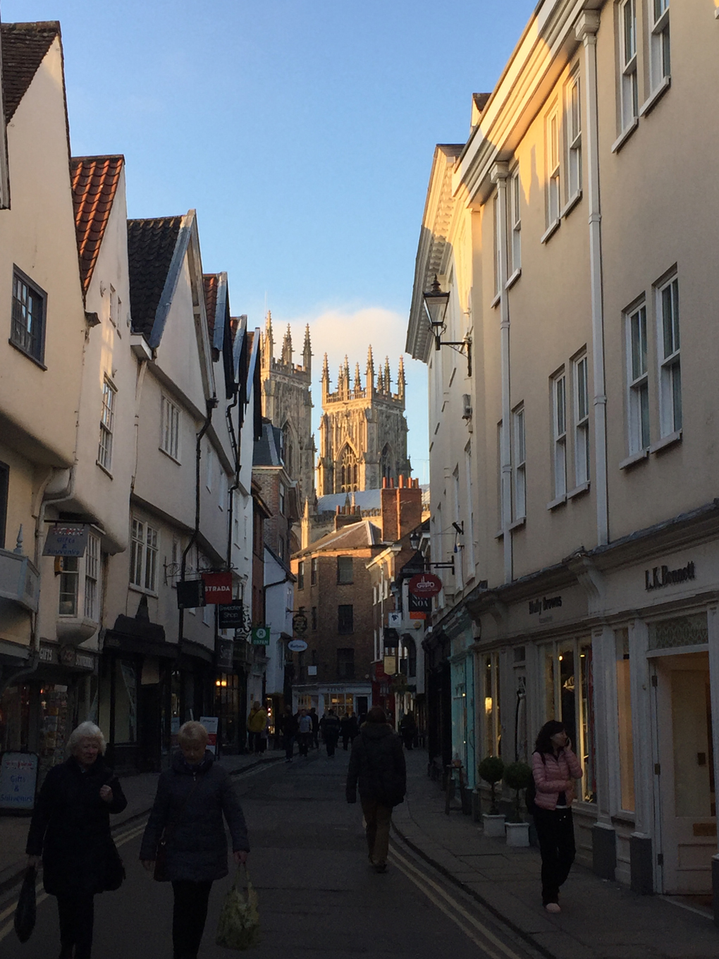 sun on York Minster