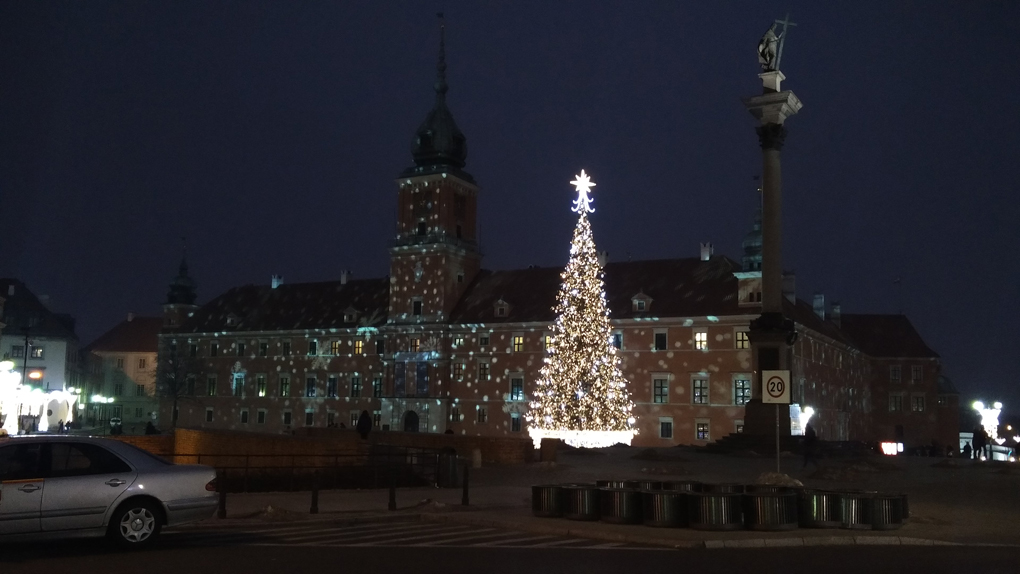 Warsaw at night