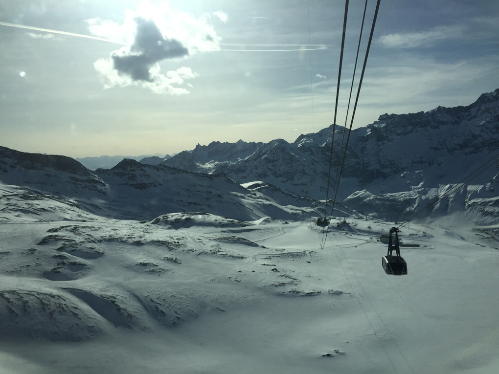 ski lift on a snowy mountain