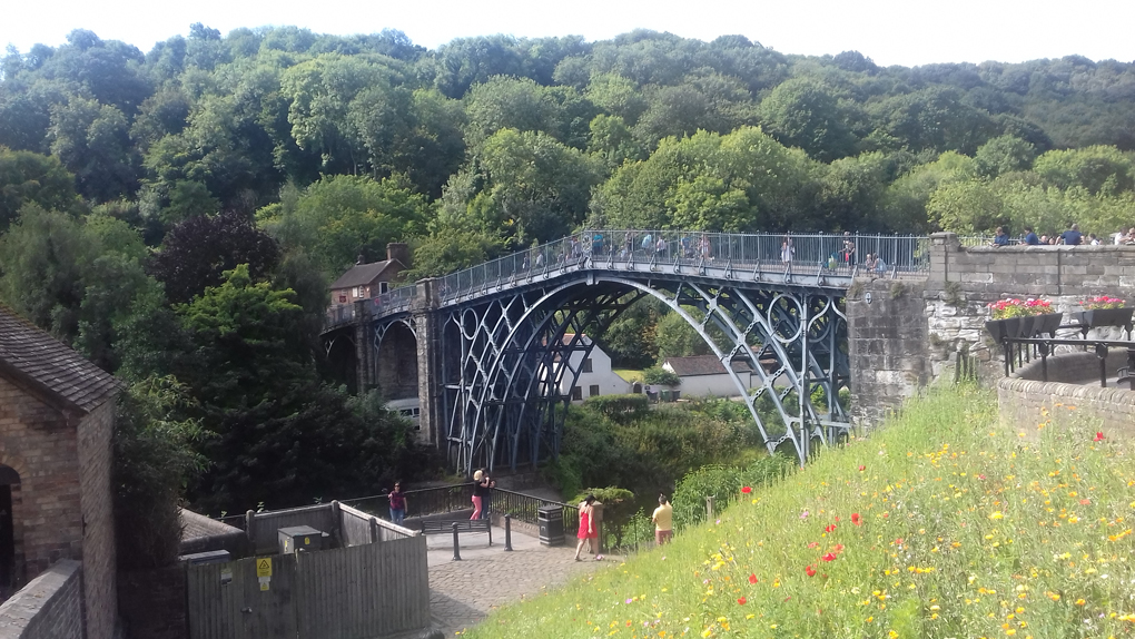 iron bridge over gorge