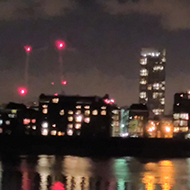 london skyline at night