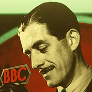 BBC poster of first television announcers