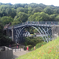 iron bridge over gorge