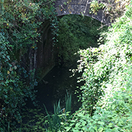 old bridge over a river