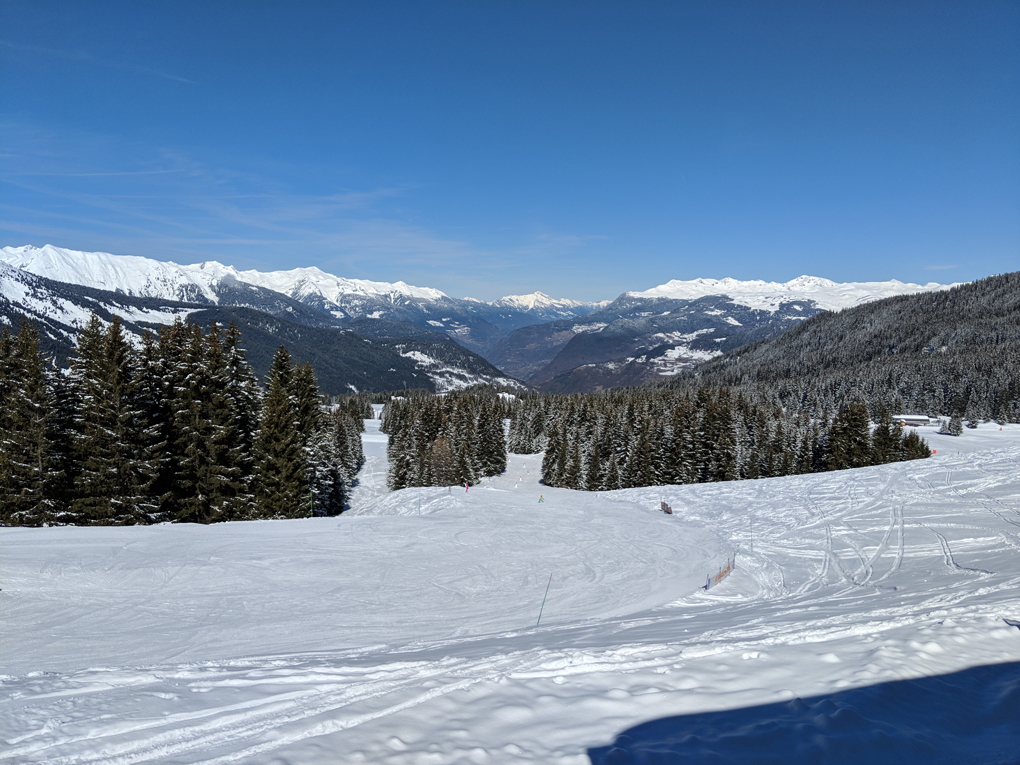 snow covered hillside