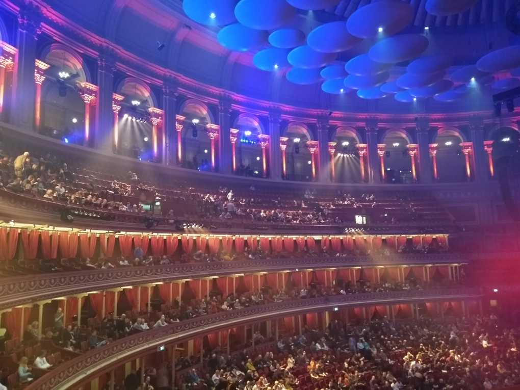 view across the Albert Hall