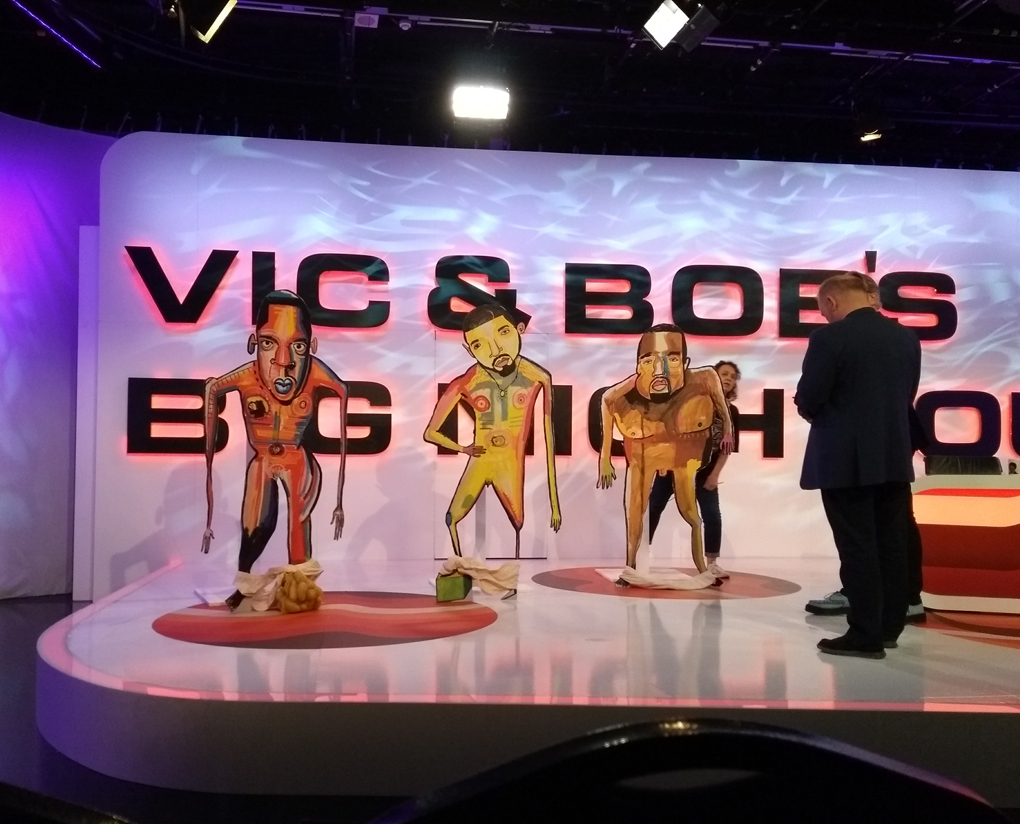 the set of Vic and Bob's Big Night Out