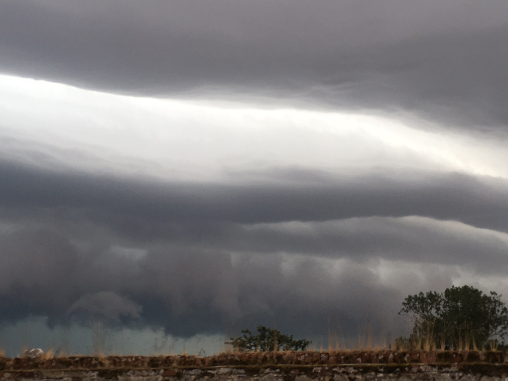 dark and stormy clouds