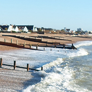 rough sea on the coast