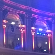 view across the Albert Hall