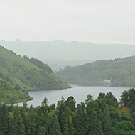 Llyn Clywedog in mid Wales.