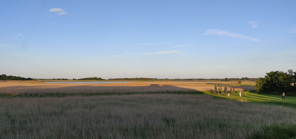 The view across the River Alde towards Aldeburgh from Snape Maltings