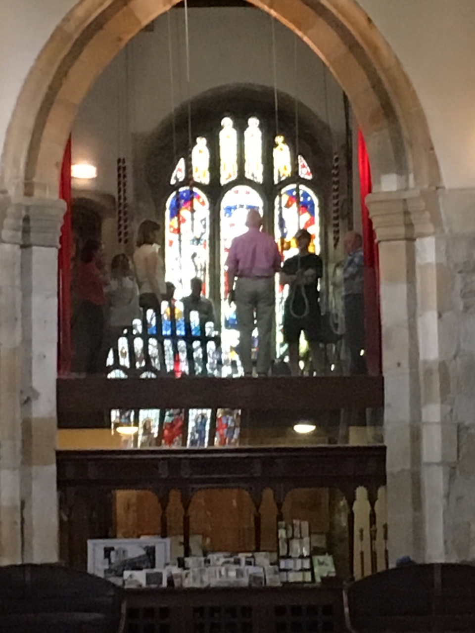 Bellringing at Kirkby Malham church in the Yorkshire Dales.