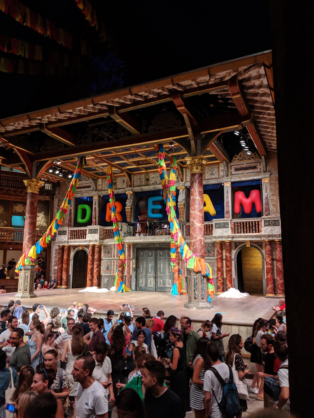 Stage at globe theatre London