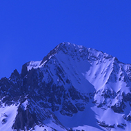 Shot of a Mountain in the Southern Alps ski resort of Val cenis fills the frame