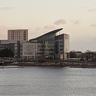 The view across Cardiff Bay