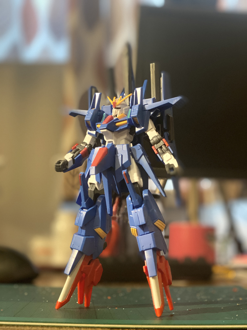 A Bandai high grade model of a Gundam kit