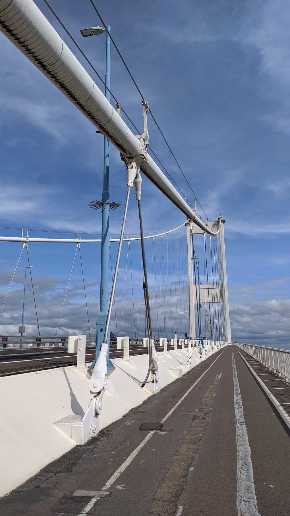 A photo taken on the walking-path of the Severn Bridge