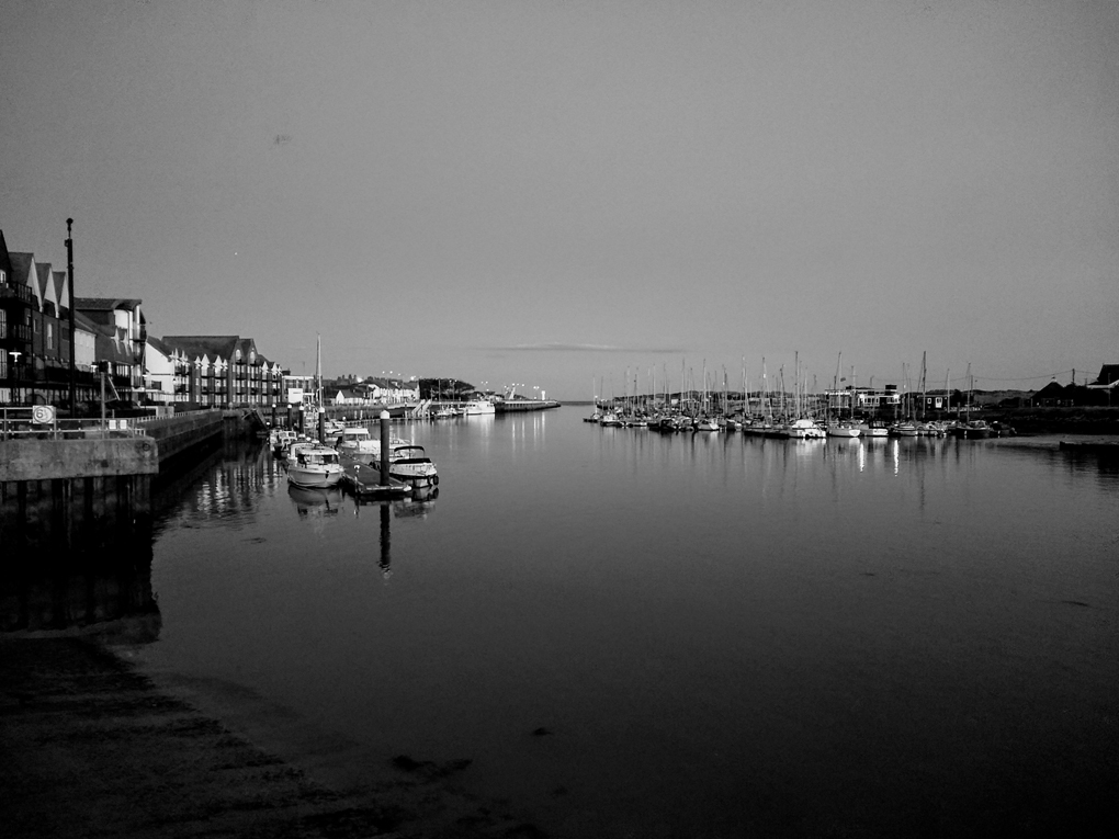 River harbour with boats