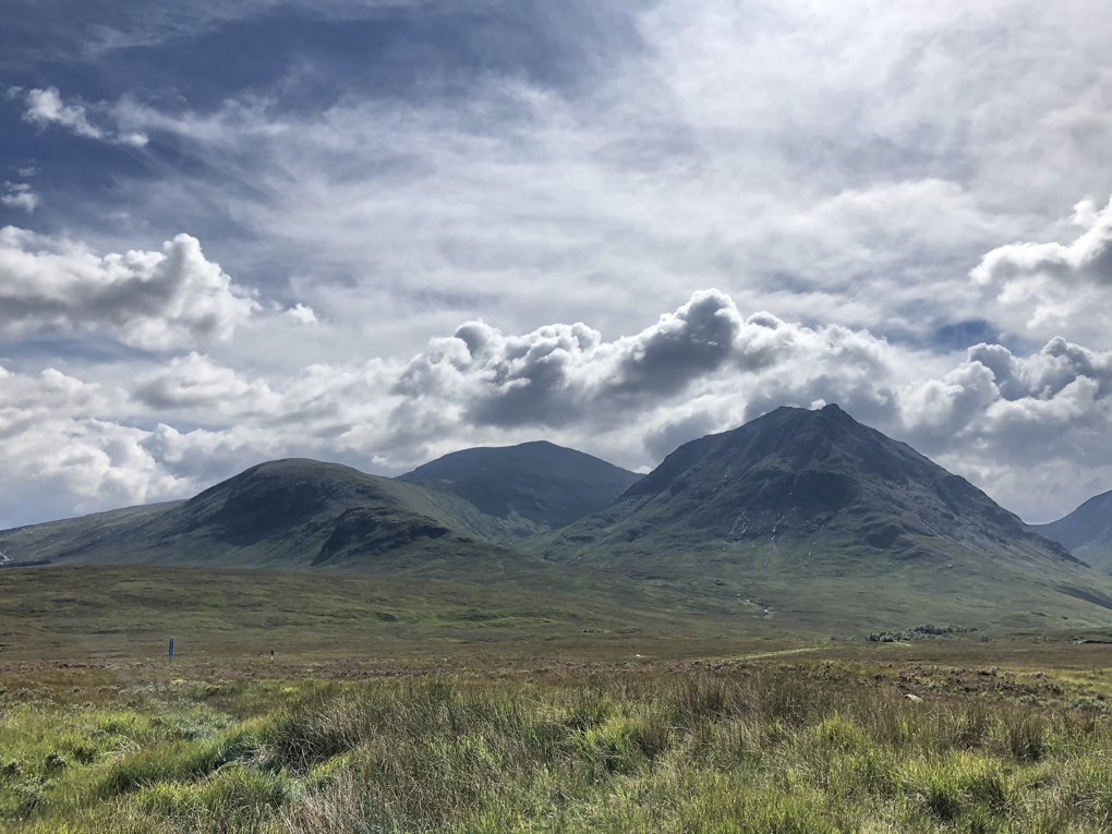 Glen Coe in the sunshine