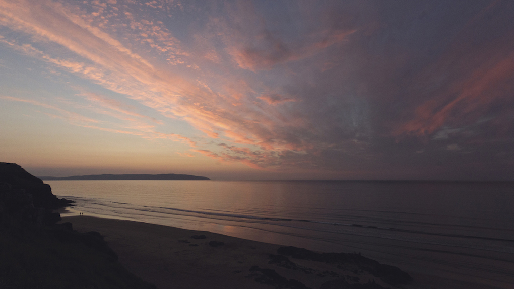 Sunset over Castlerock Beach, Northern Ireland