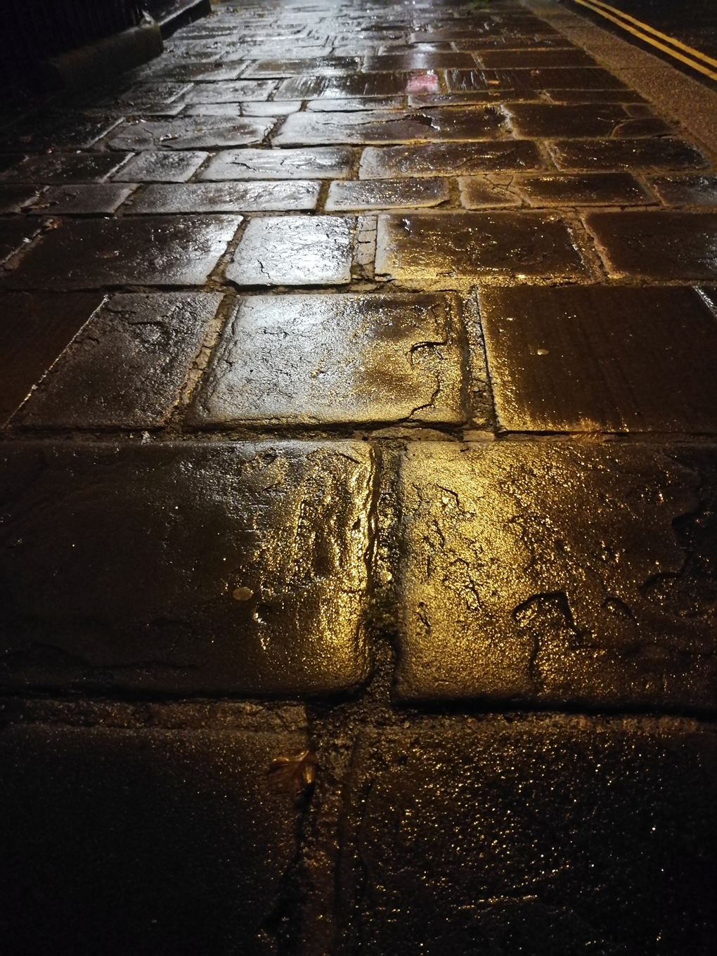 wet pavements slabs
