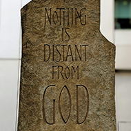 Prayer rock in city of London