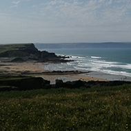 Clifftop views over the sea