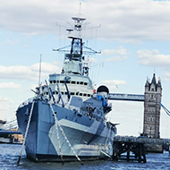 HMS Belfast on the Thames