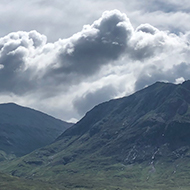 Glen Coe in the sunshine