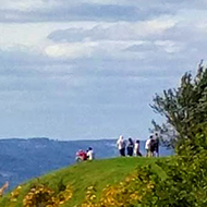 View from Coaley Peak across the River Severn to the Forest of Dean.