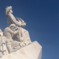 Statue of the Monument to the Discoveries in Lisbon