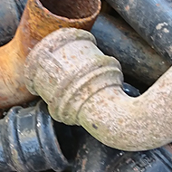 A collection of colourful pieces of pipe thrown down in heap at a Reclamation Yard. Could this be art? Aah we do such exciting things!!!!