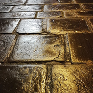 wet pavements slabs