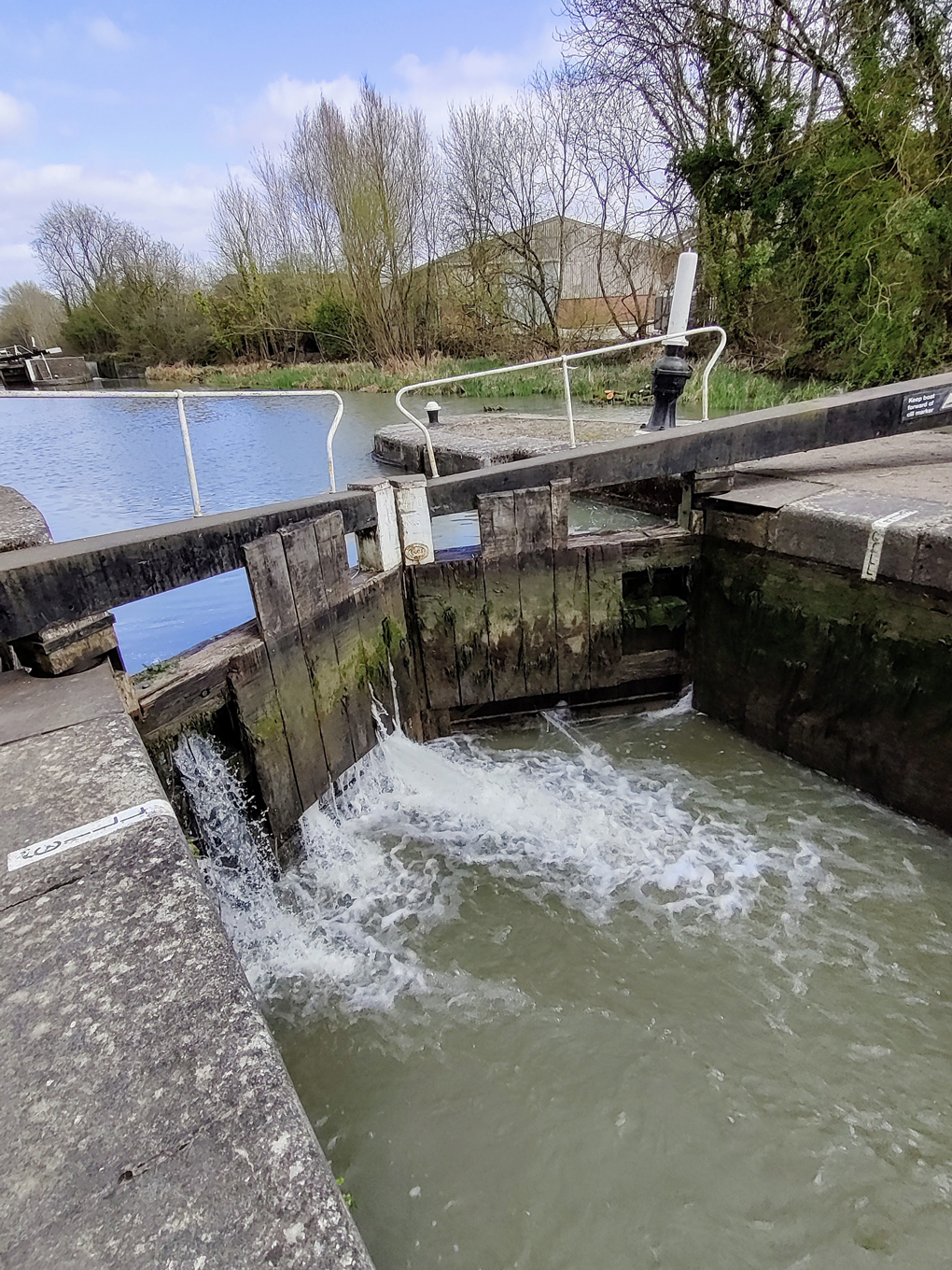 View of canal locks.